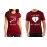 Heart Locked Found Key Couple Graphic Printed T-shirt