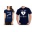 Heart Locked Found Key Couple Graphic Printed T-shirt