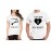 Heart Locked Found Key Couple Graphic Printed T-shirt