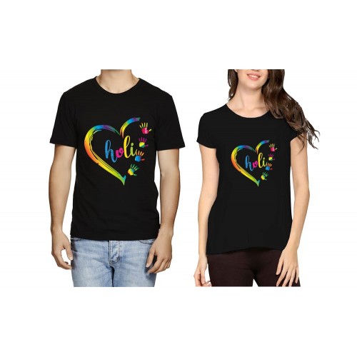 Holi Couple T-shirt