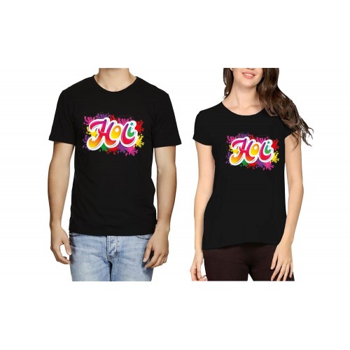 Holi Couple T-shirt