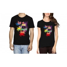 Holi Ki Badhai Khilawo Mithai Couple T-shirt
