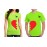 Couple Ved Heart Graphic Printed T-shirt