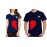 Couple Ved Heart Graphic Printed T-shirt