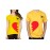 Couple Ved Heart Graphic Printed T-shirt
