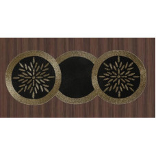 Set Of Spring  Table Runner, Handmade Beads Table Runner Black And Gold Table Runner , Rectangle Dining Table Runner 13x36 Inches