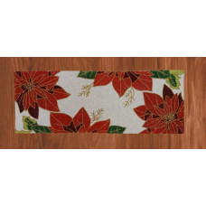 Car Table Runner, Hand Beaded Table Runner, Easter Dining Table Topper 13x36 Inches