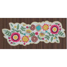 Handmade Table Runner, Beaded Table Runner, Floral Beaded Table Runner, Designer Spring Table Runner 13x36 inches