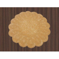 Designer Placemats, Handmade Placemats, Beaded Table Mats , Designer Gold Table Mats  13x13 Inches