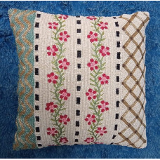 Cushion Case/ Handmade Cushion Covers/ Beaded Cushion Covers/  Floral Design Cushion Case/ Livingroom Cushion Case 16*16 Inch