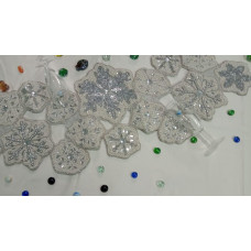 Handmade Table Runner, Beaded Table Runner, White And Silver Table Runner, Easter Designer Table Runner 13x36 Inch