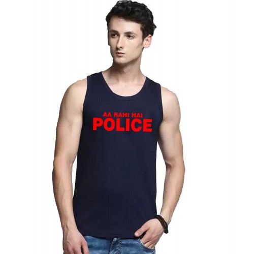 Aa Rahi Hai Police Graphic Printed Vests