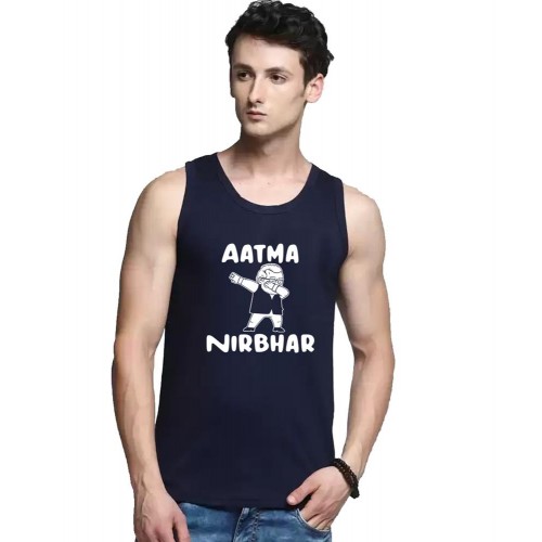 Aatma Nirbhar Graphic Printed Vests