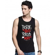 Born To Sleep Forced To Work Graphic Printed Vests