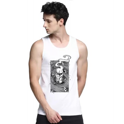 Candle Wave Graphic Printed Vests