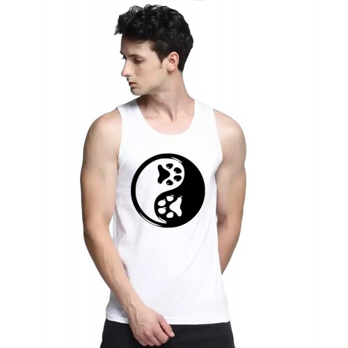 Dog Paw Graphic Printed Vests