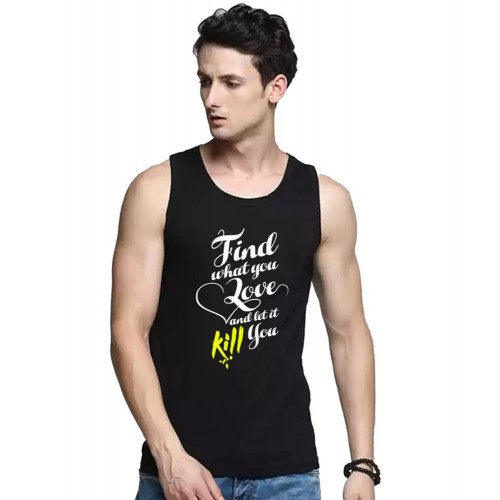 Find What You Love And Let It Kill You Graphic Printed Vests