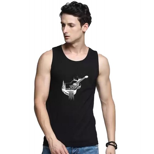 Guitar Graphic Printed Vests