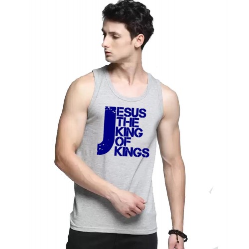 Jesus The King Of Kings Graphic Printed Vests