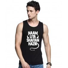 Naam Liya Shaitan Hazir Graphic Printed Vests