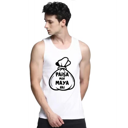 Paisa Moh Maya Hai Graphic Printed Vests