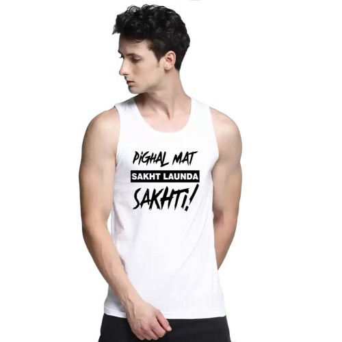 Pighal Mat Sakht Launda Sakhti Graphic Printed Vests