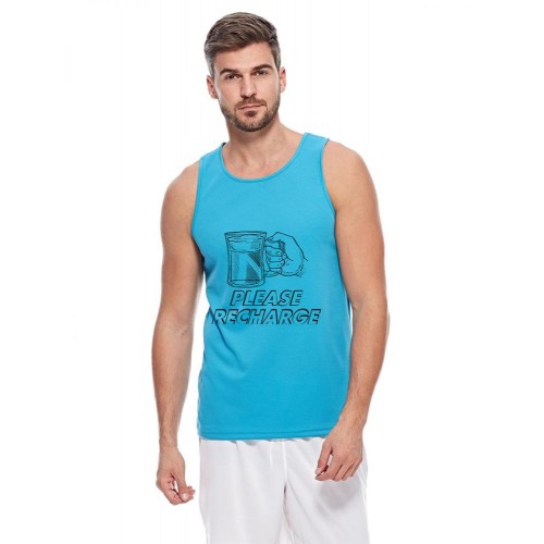 Please Recharge Graphic Printed Vests