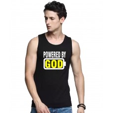 Powered By God Graphic Printed Vests