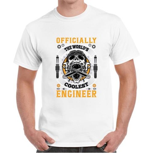 Men's Coolest Engineer Graphic Printed T-shirt