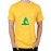 Men's Flower Yoga  Graphic Printed T-shirt
