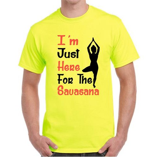Men's Just The Yoga Graphic Printed T-shirt