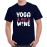 Men's Wine Yoga Graphic Printed T-shirt