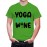 Men's Wine Yoga Graphic Printed T-shirt