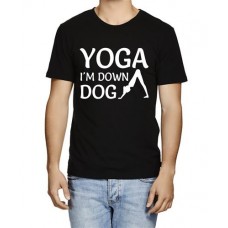 Men's Yoga Down Dog Graphic Printed T-shirt
