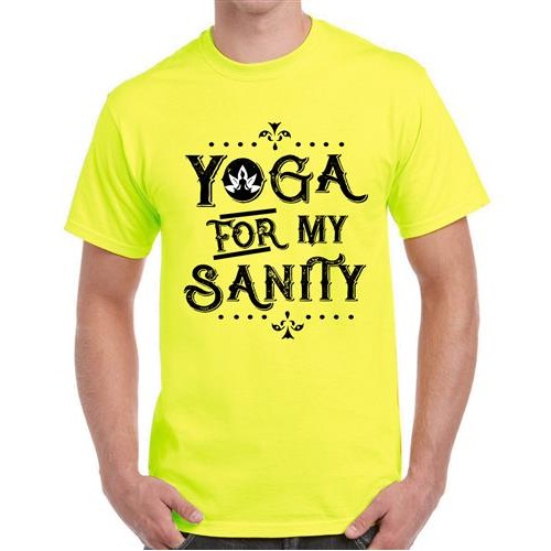 Men's Yoga My Sanity Graphic Printed T-shirt