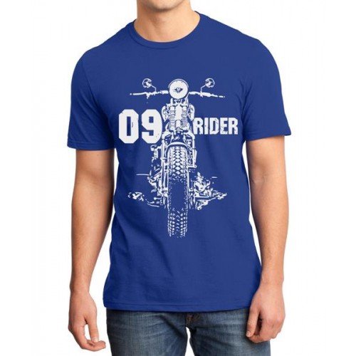 Men's Cotton Graphic Printed Half Sleeve T-Shirt - 09 Rider Bullet
