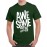 Awesome Never Give Up Graphic Printed T-shirt