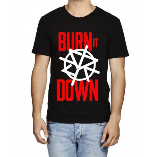 WWE Seth Rollins Burn It Down Graphic Printed T-shirt