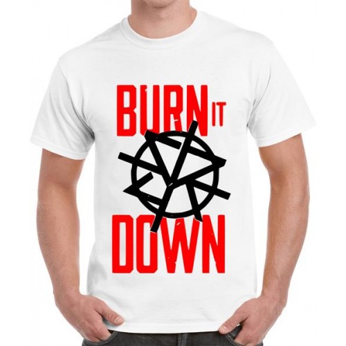 WWE Seth Rollins Burn It Down Graphic Printed T-shirt