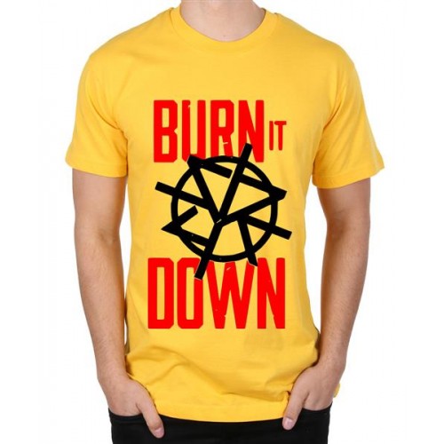 WWE Seth Rollins Burn It Down Graphic Printed T-shirt