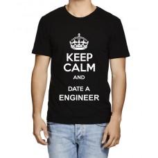 Men's Cotton Graphic Printed Half Sleeve T-Shirt - Date A Engineer
