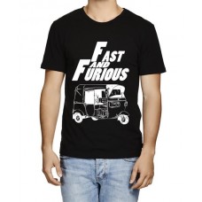 Fast And Furious Auto Rickshaw Graphic Printed T-shirt