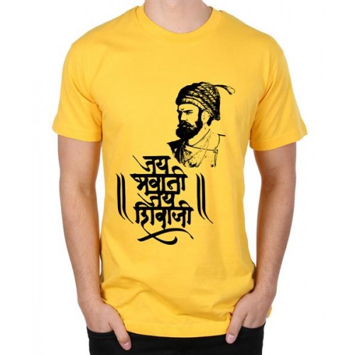Jai Bhavani Jai Shivaji Graphic Printed T-shirt