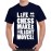 Men's Cotton Graphic Printed Half Sleeve T-Shirt - Life Is Chess