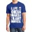 Men's Cotton Graphic Printed Half Sleeve T-Shirt - Life Is Chess