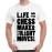 Men's Cotton Graphic Printed Half Sleeve T-Shirt - Life Is Chess