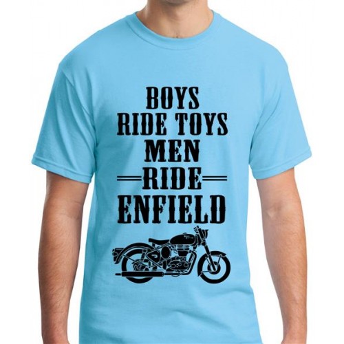 Boys Ride Toys Men Ride Enfield Biker Graphic Printed T-shirt