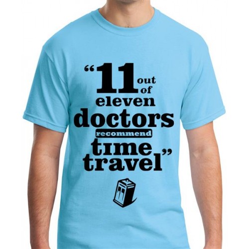 11 Out Of Eleven Doctors Recommend Time Travel Graphic Printed T-shirt
