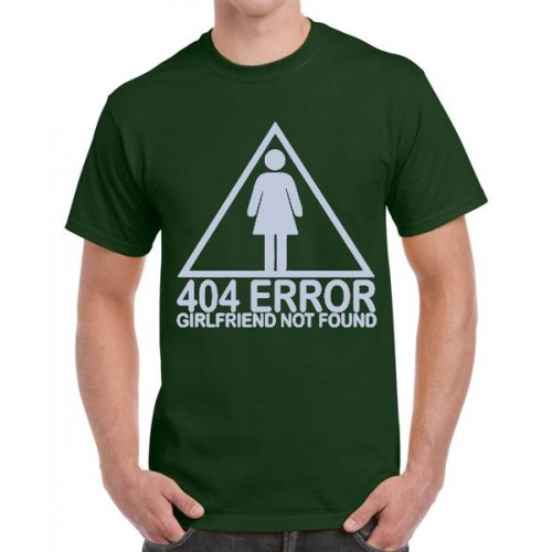 404 Error Girlfriend Not Found Graphic Printed T-shirt