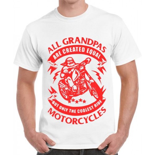All Grandpas Are Created Equal But Only The Coolest Ride Motorcycles Graphic Printed T-shirt